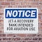 Signmission Jet-A Recovery Tank Intended For Aviation Use, 14 in W x Rectangle, Plastic OS-2PACK-NS-P-1014-L-13762 - alternate 5